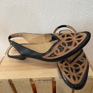 EUC Pikolinos Spanish Leather Low Heel 9/39